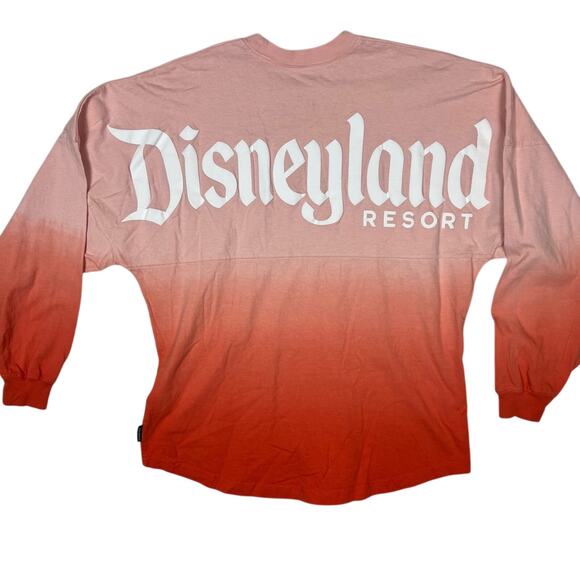 Disneyland Spirit Jersey Ombre Pink Orange Logo Long Sleeve Small - Picture 1 of 6